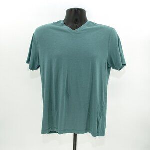 Daniel Hechter Cotton V-neck Tee / Green / Men's MEDIUM